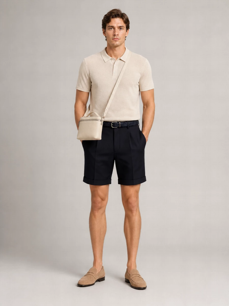 Lardini Cotton Tailored Shorts
