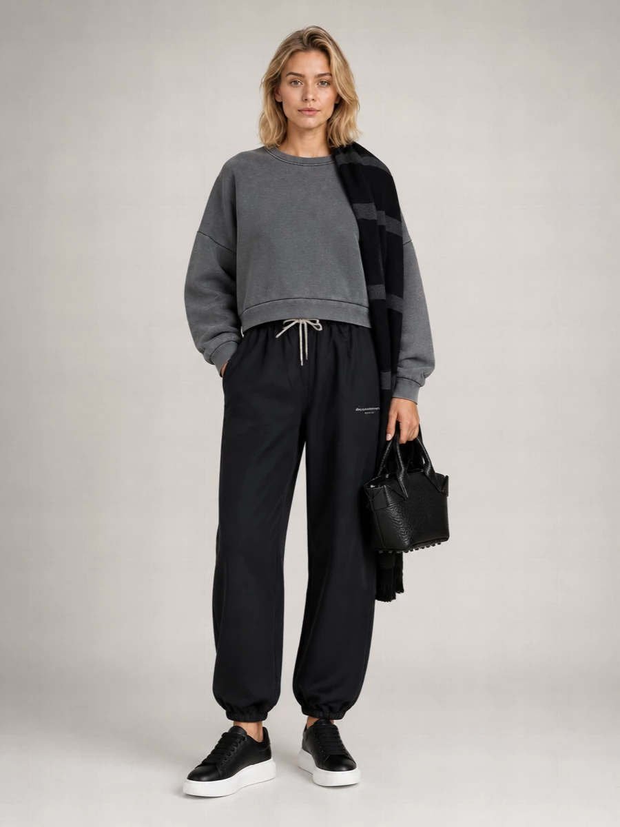 Alexander Wang Logo Jersey Joggers