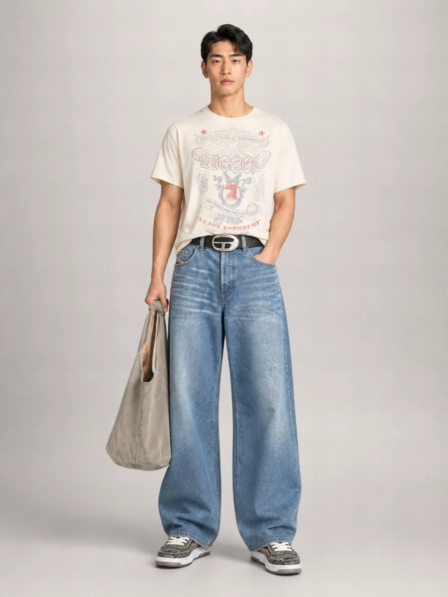 Diesel Denim Straight-Leg Jeans