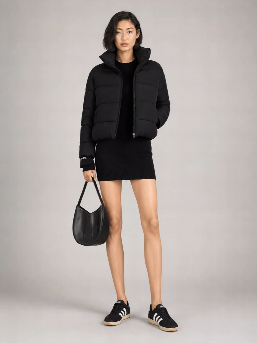 Pinko Down Quilted Hooded Parka Coat