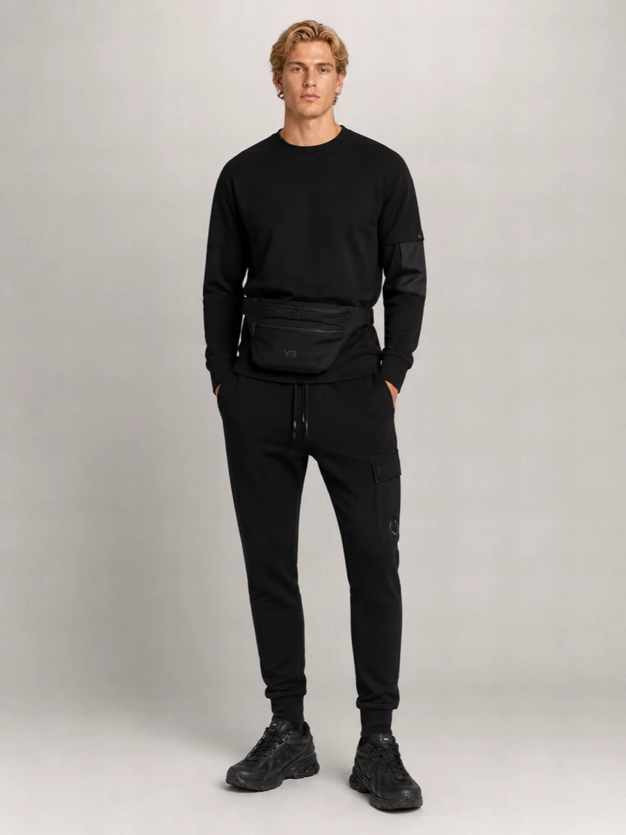 C.p. Company Cargo Elastic Waistband Ribbed Cuffs Side