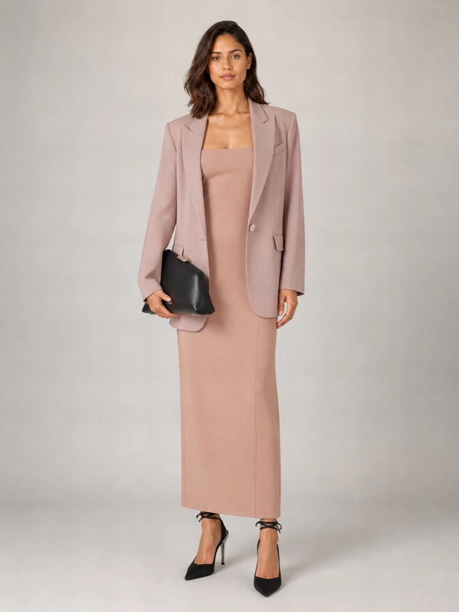 The Attico Virgin Wool Oversized Single-Breasted Blazer