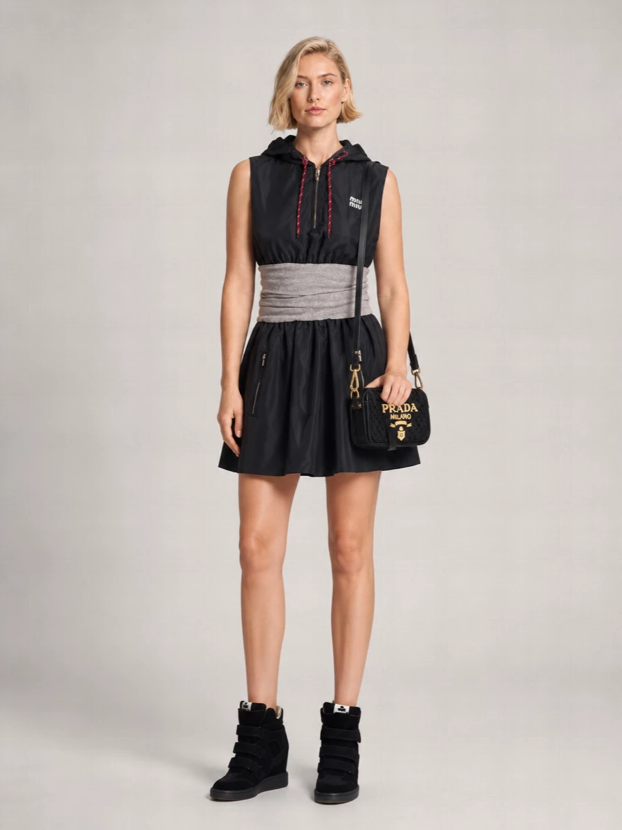 Prada Na Raffia Shoulder Bag