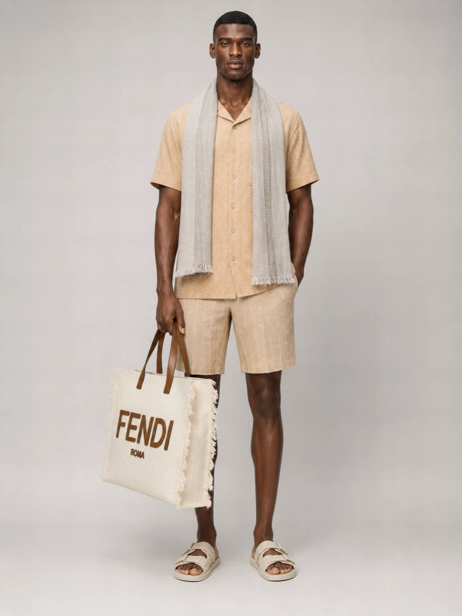 Fendi Leather Sandals