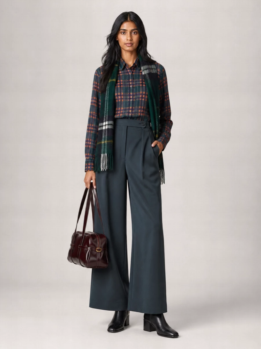 Dries Van Noten Checked Long-Sleeve Shirt