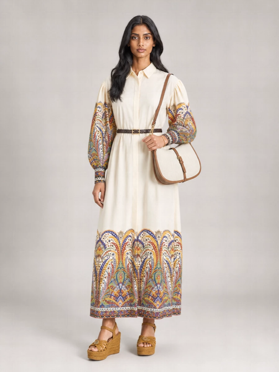 Etro Medium Cotton Linen Shoulder Bag