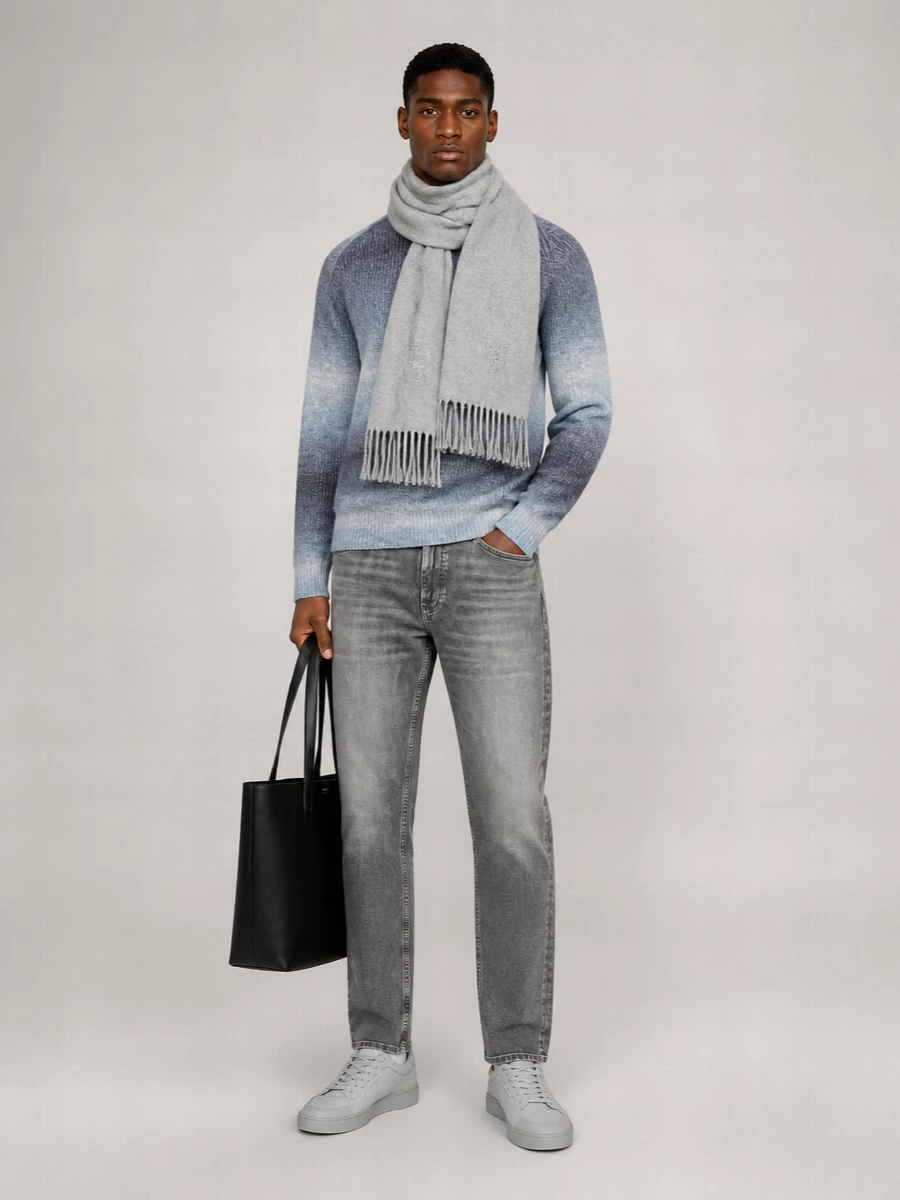 Les Deux Gradient Round Neck Jumper