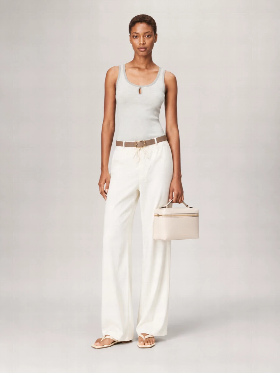 Victoria Beckham Cotton Wide-Leg Trousers