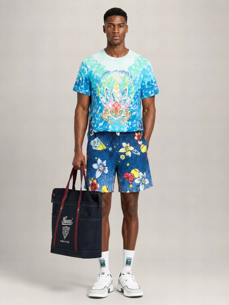 Casablanca Silk Deck Shorts