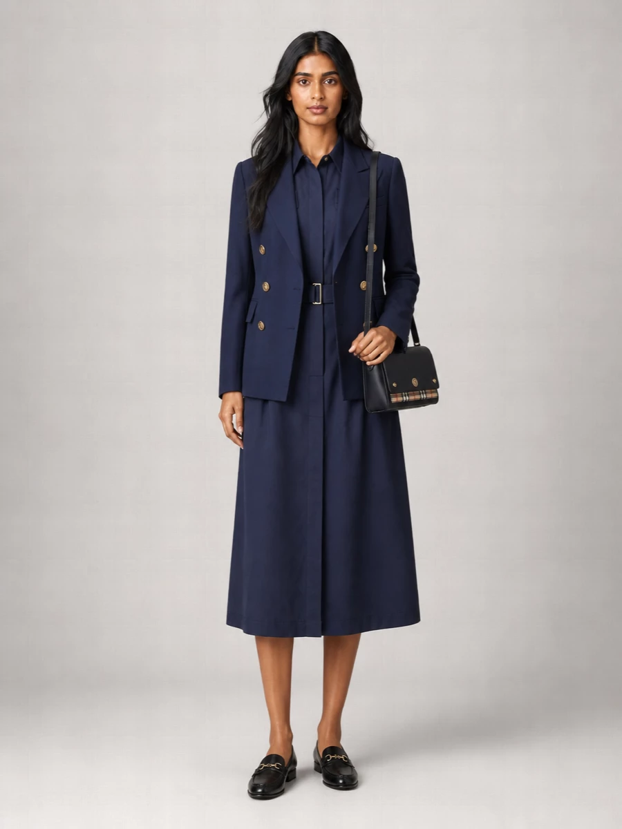 Ralph Lauren Wool Slim-Fit Double-Breasted Blazer