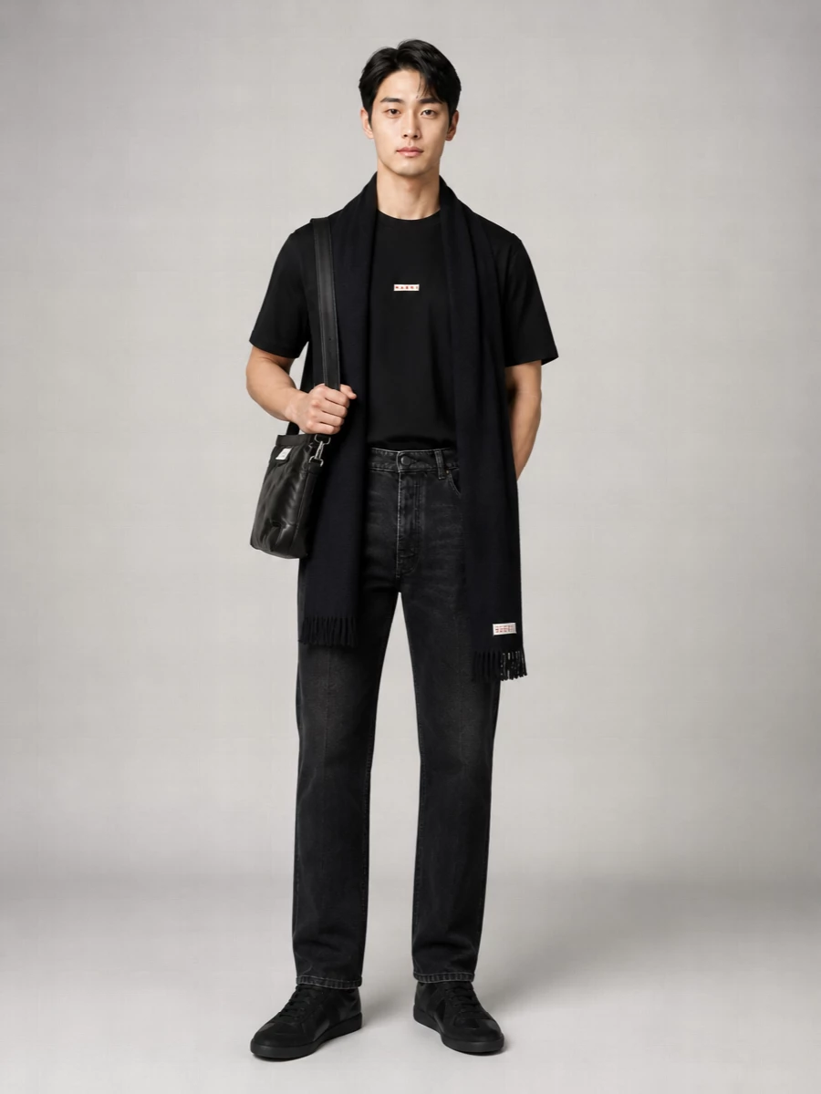 Marni Cotton Logo-Patch Relaxed-Fit T-Shirt