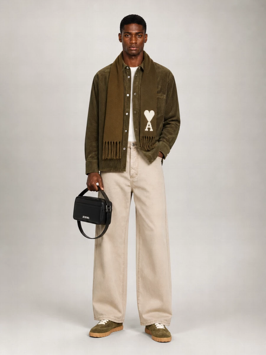 Ami Paris Corduroy Shirt