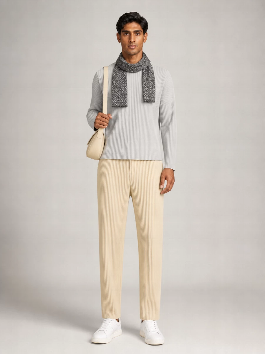Brunello Cucinelli Silk Geometric-Pattern Scarf