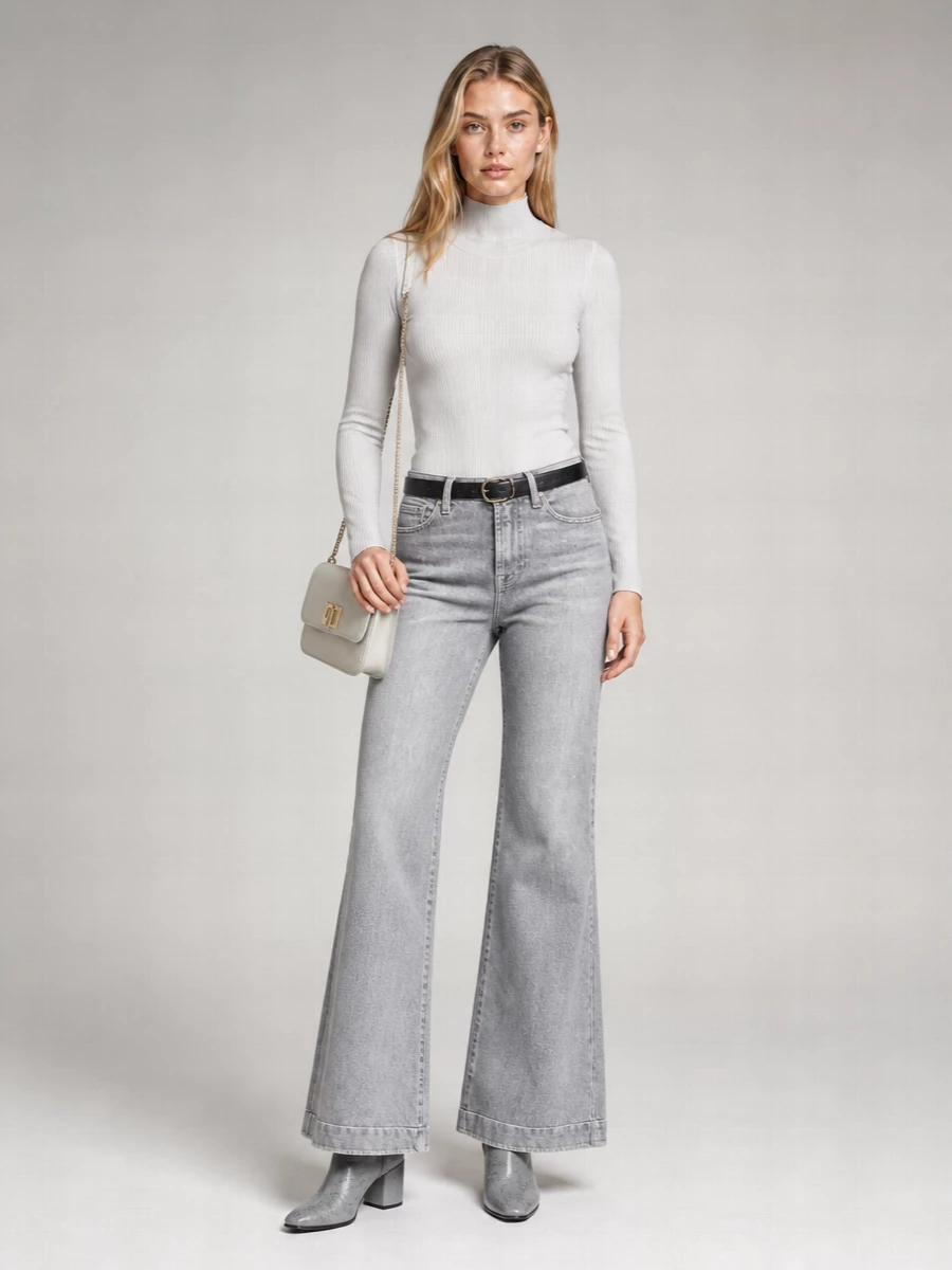 7 For All Mankind Straight-Leg Denim Jeans