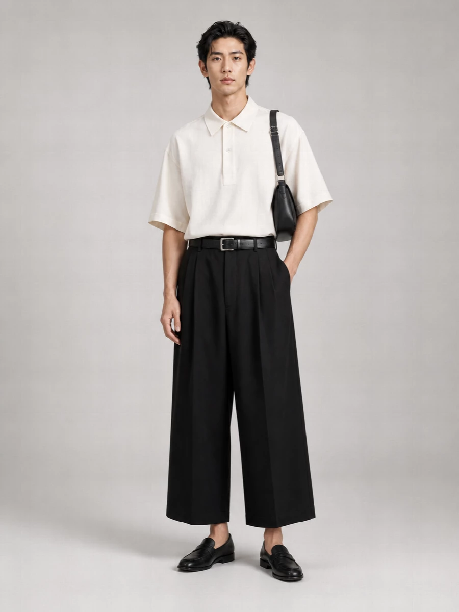 Studio Nicholson High-Rise Wide-Leg Trousers