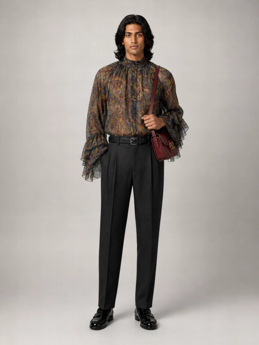 Etro Silk Blend Printed Tank Top