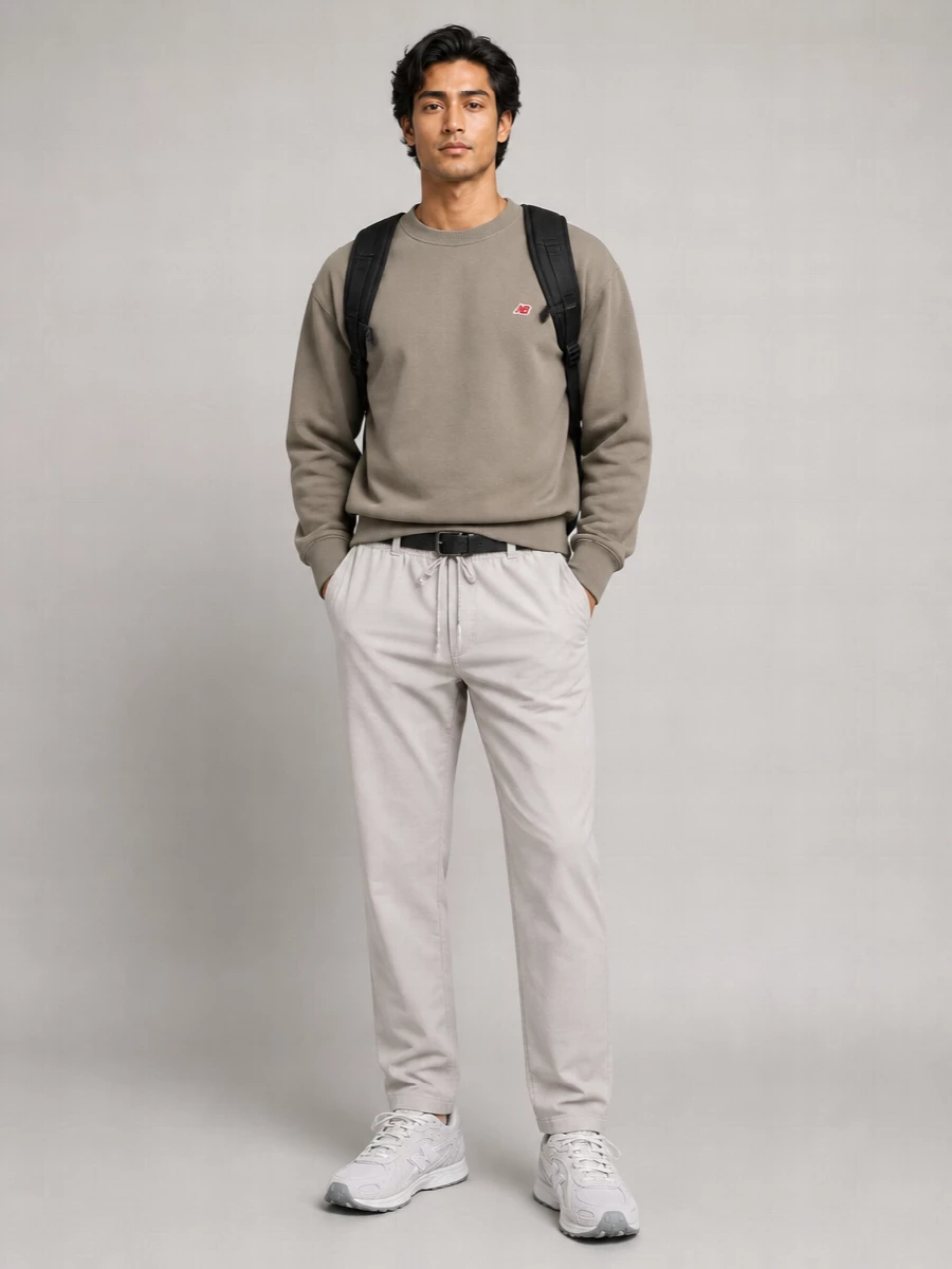 New Balance Stretch Corduroy Straight-Leg Trousers