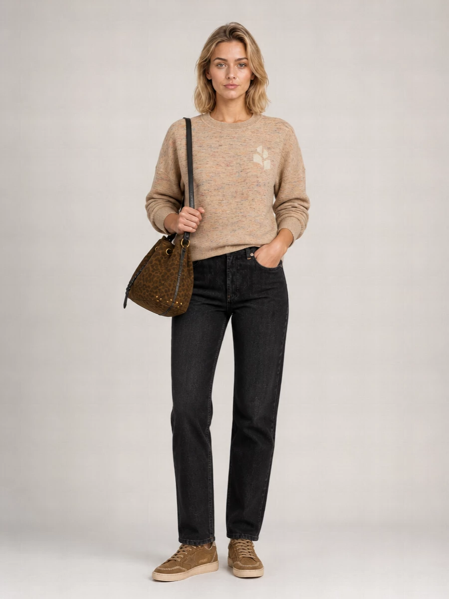 Jérôme Dreyfuss Leather Bucket Bag