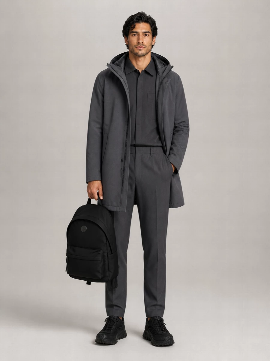 Herno Down Hooded Funnel Neck Parka