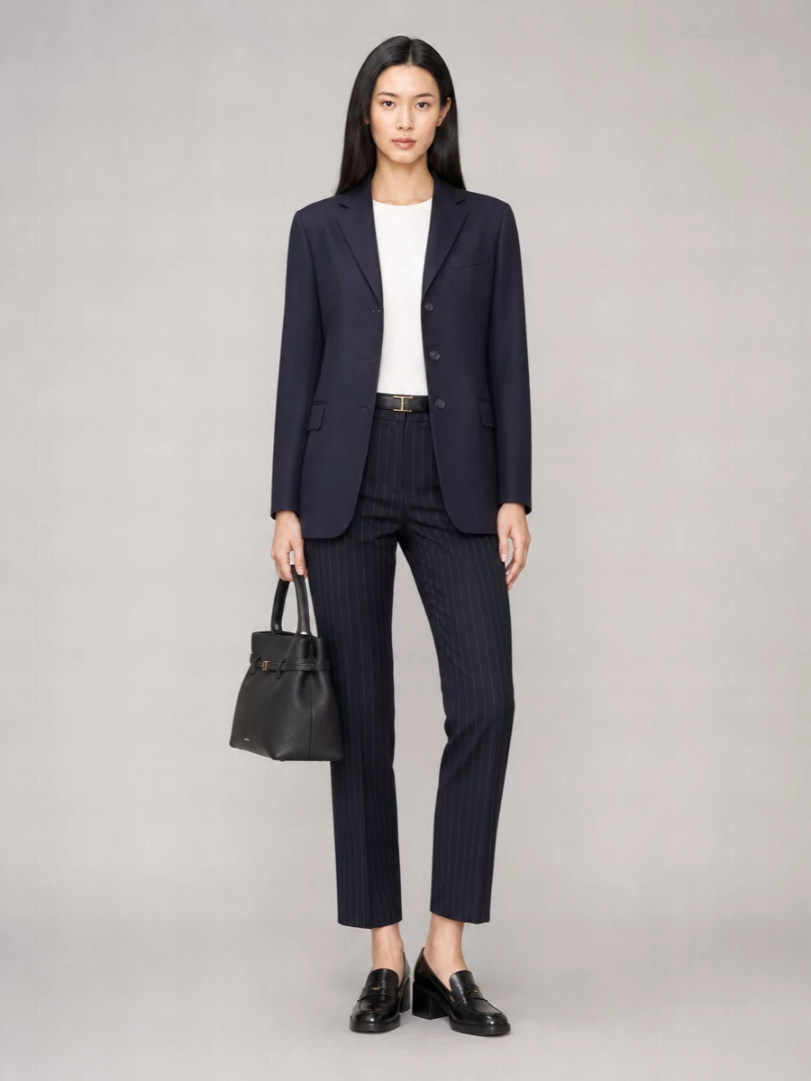Pt Torino embroidered virgin wool suit trousers