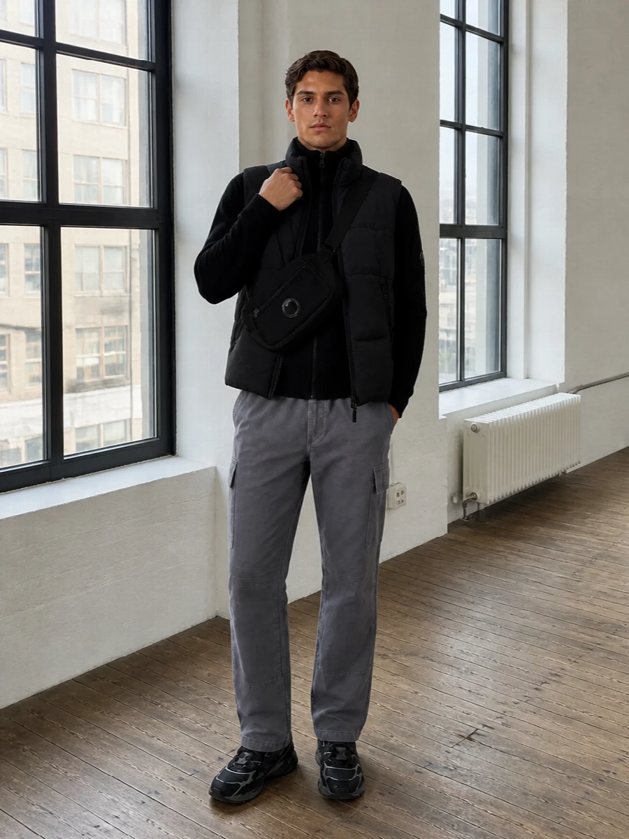 Cp company cargo pants asics runner outfit