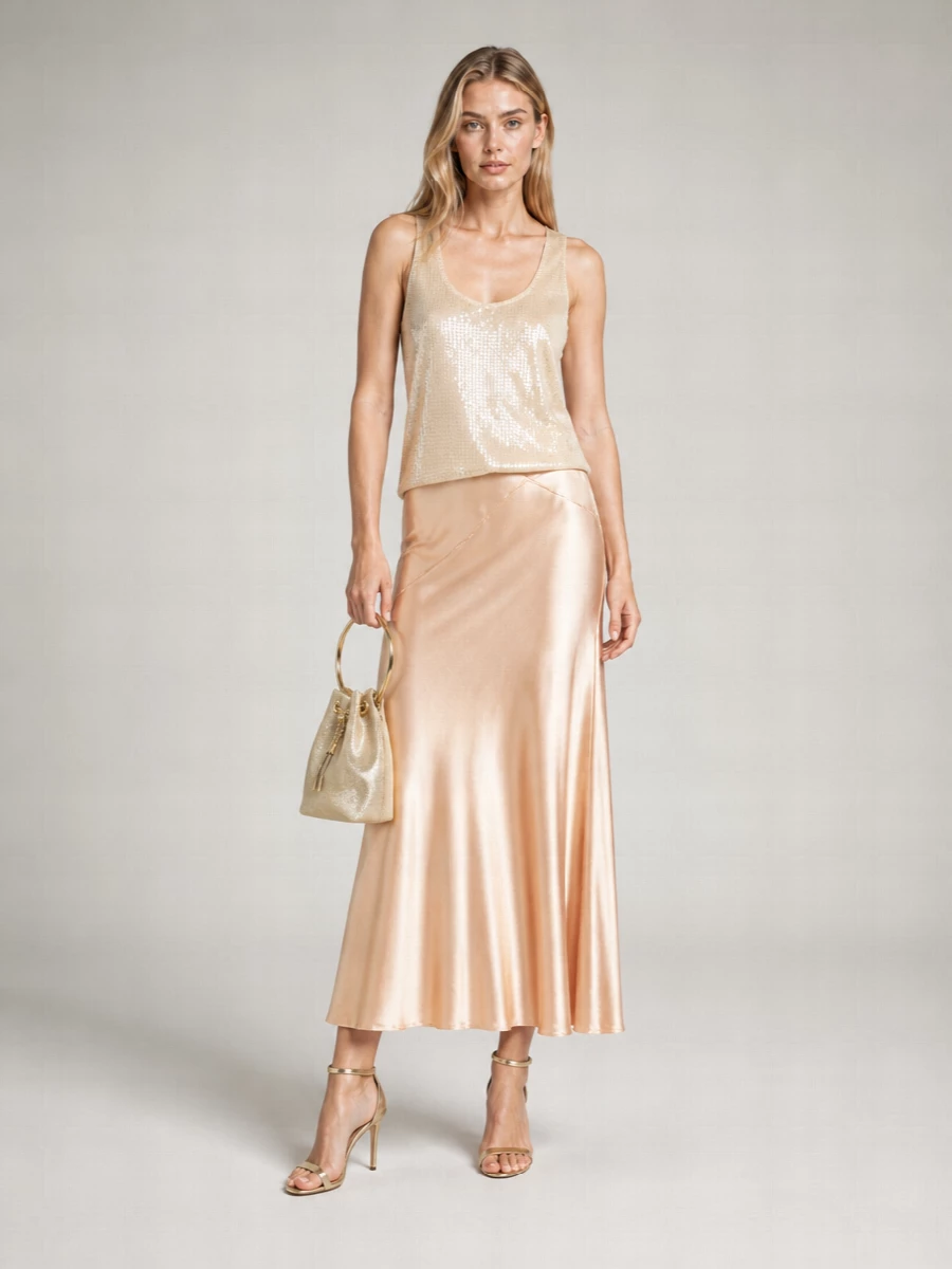 7 For All Mankind Sleeveless Sequin Top