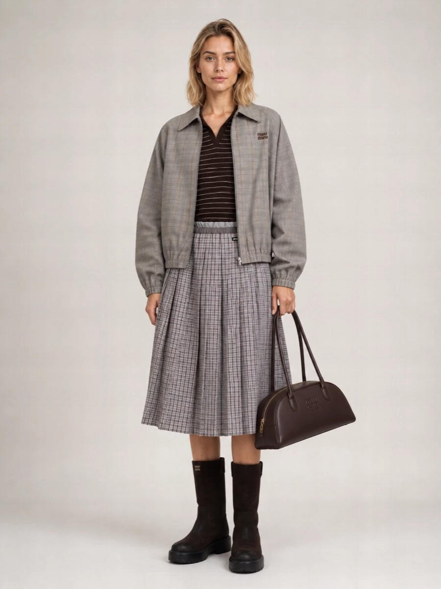 Miu Miu Suede Calf-Length Boots