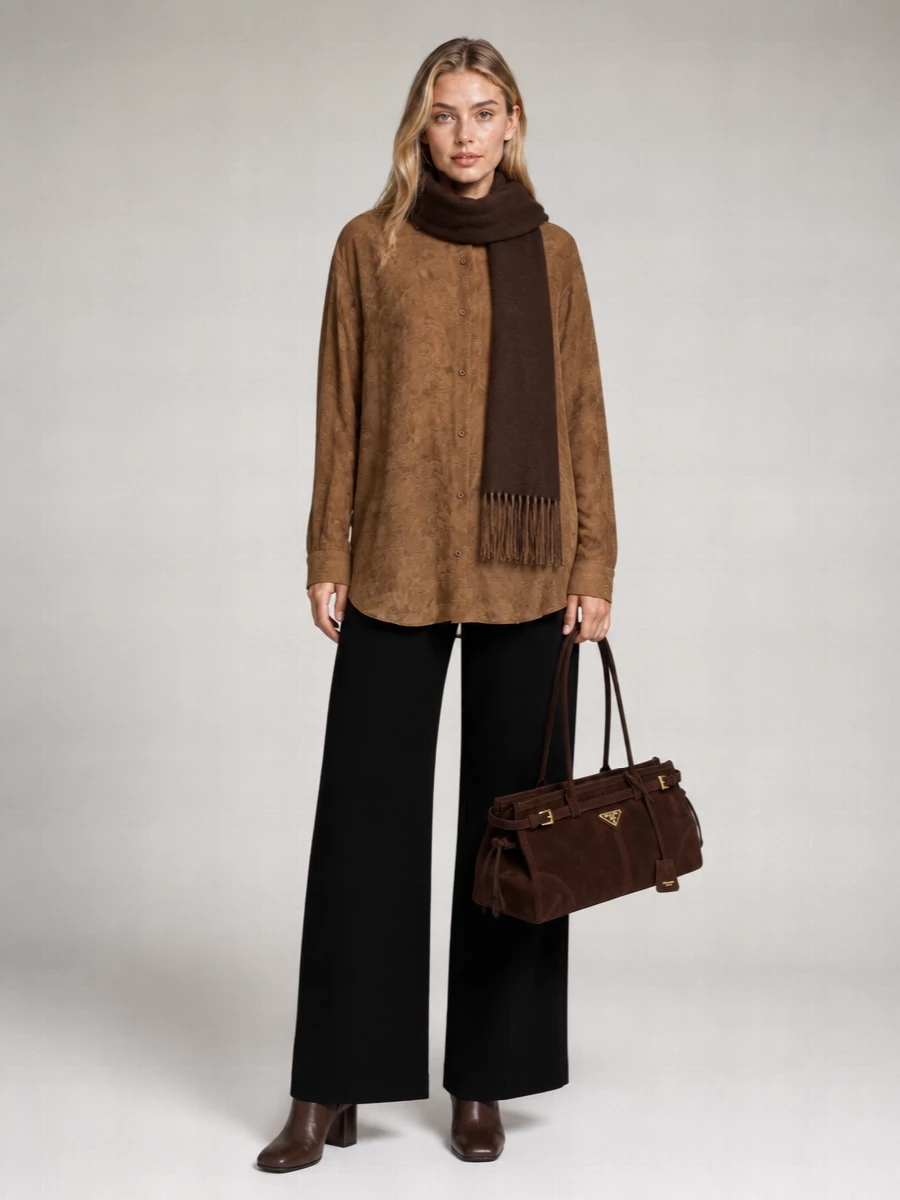 Burberry Reversible Cashmere Scarf Fringe Detail