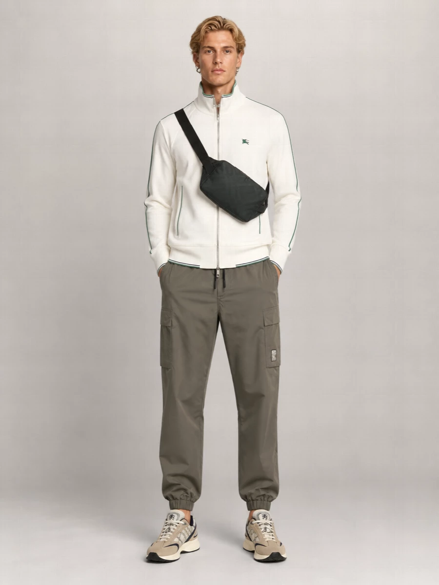 Burberry Mesh Panel Low-Top Sneakers