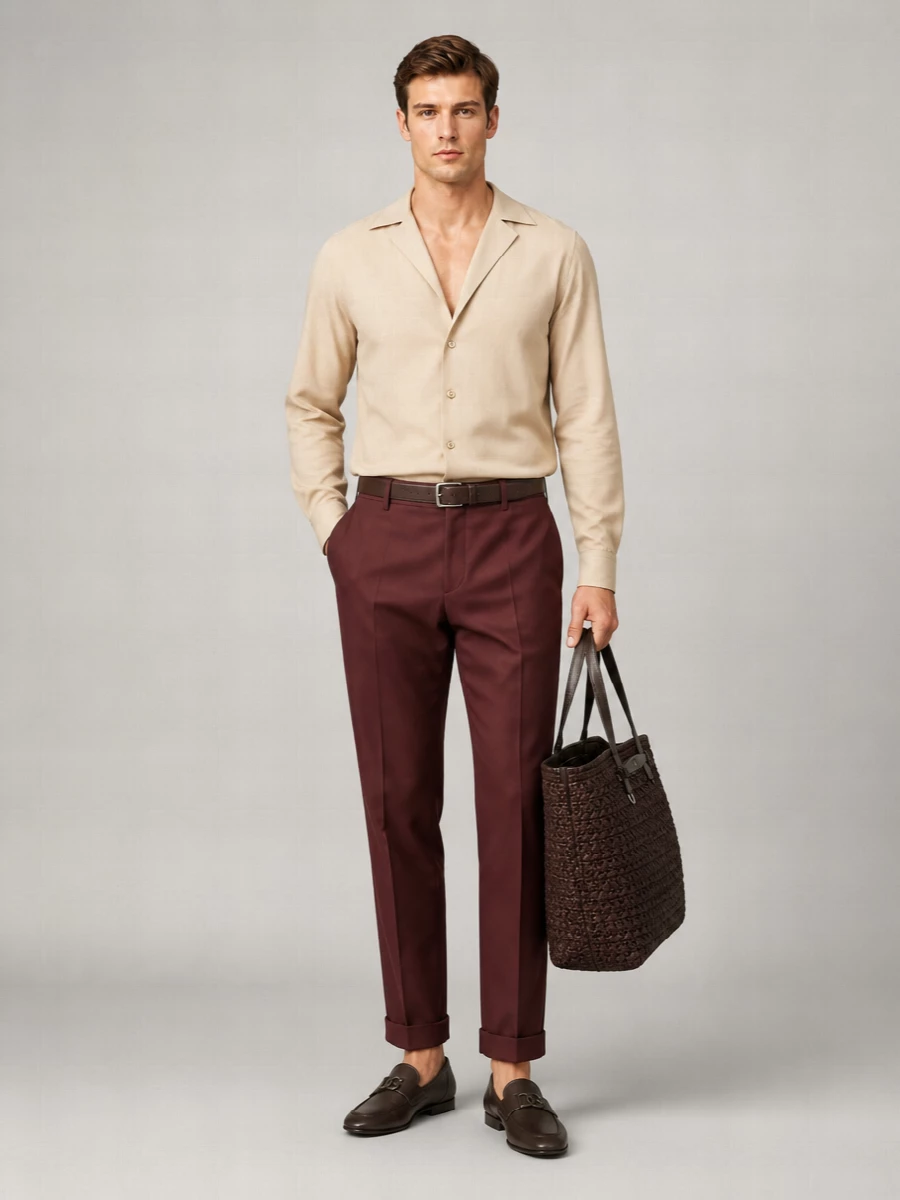 Dolce&Gabbana Linen Straight-Leg Trousers