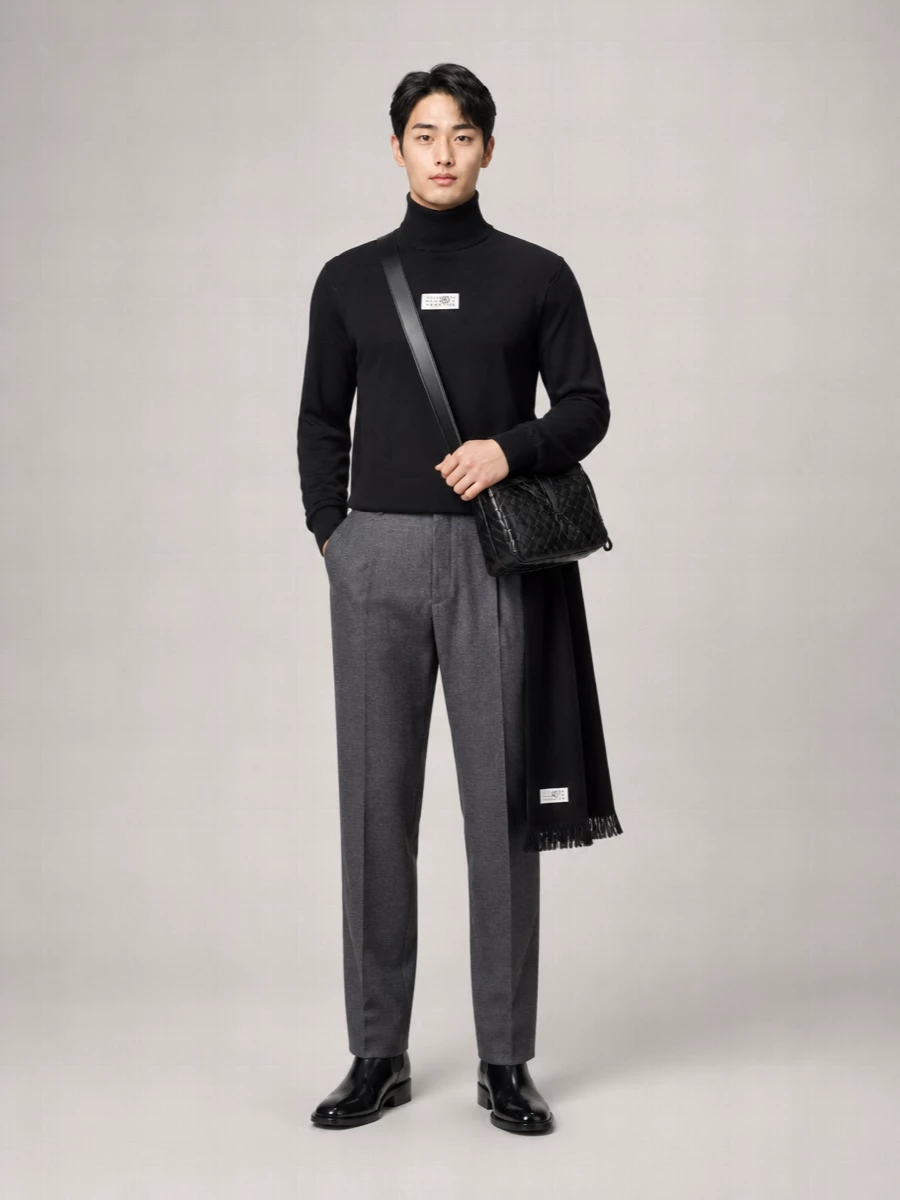 Mm6 Maison Margiela Virgin Wool Turtleneck Sweater