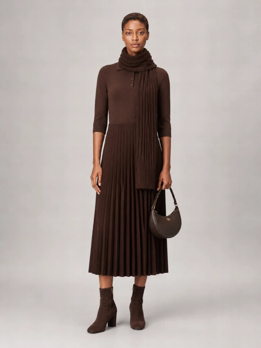 Vince Cashmere Merino Wool Polo Jumper