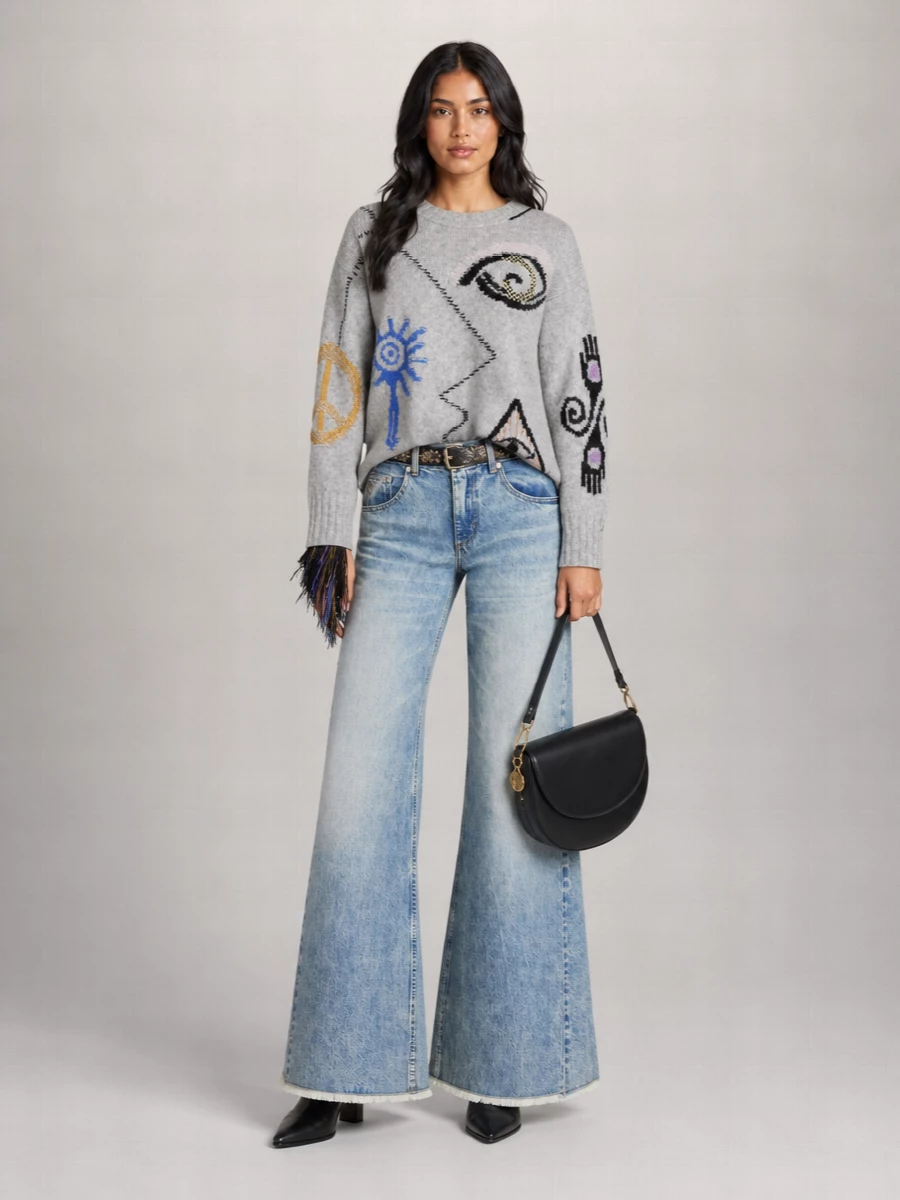 Stella Mccartney Denim Mid-Rise Flared Jeans