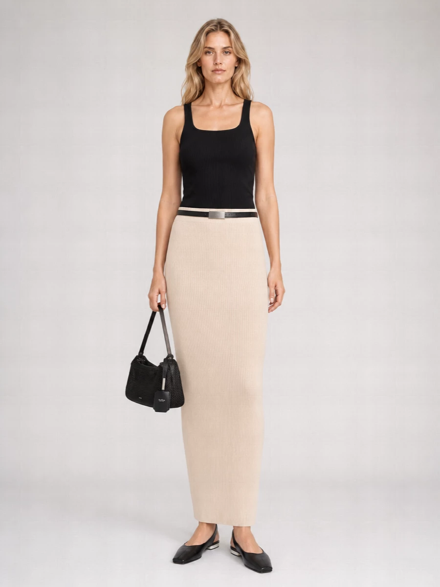 Max Mara Ribbed Sleeveless Knit Top