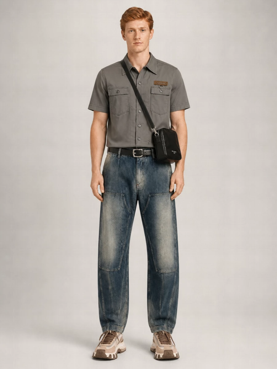 Dolce&Gabbana Denim Loose Fit Trousers