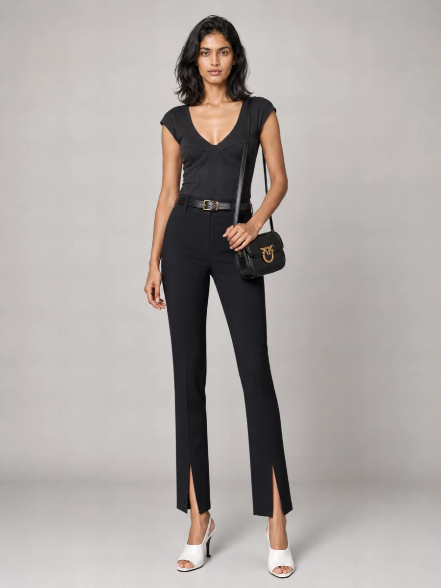 Pinko Sleeveless Square-Neck Top