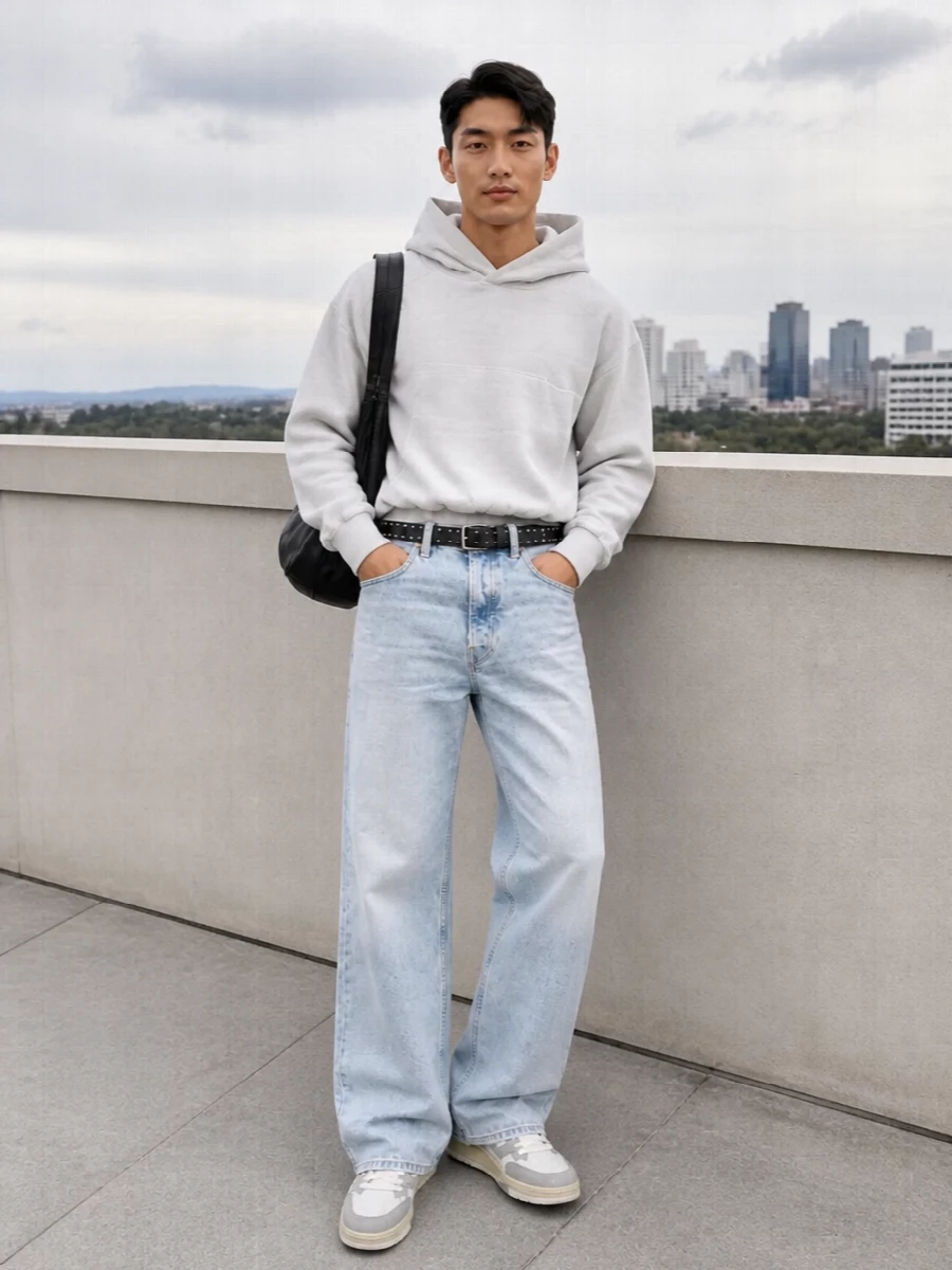 Our legacy denim axel arigato sneakers outfit