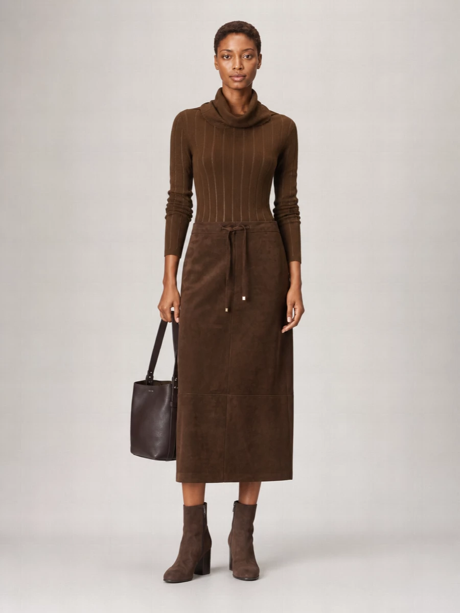 S Max Mara Silk Wool Turtleneck Sweater