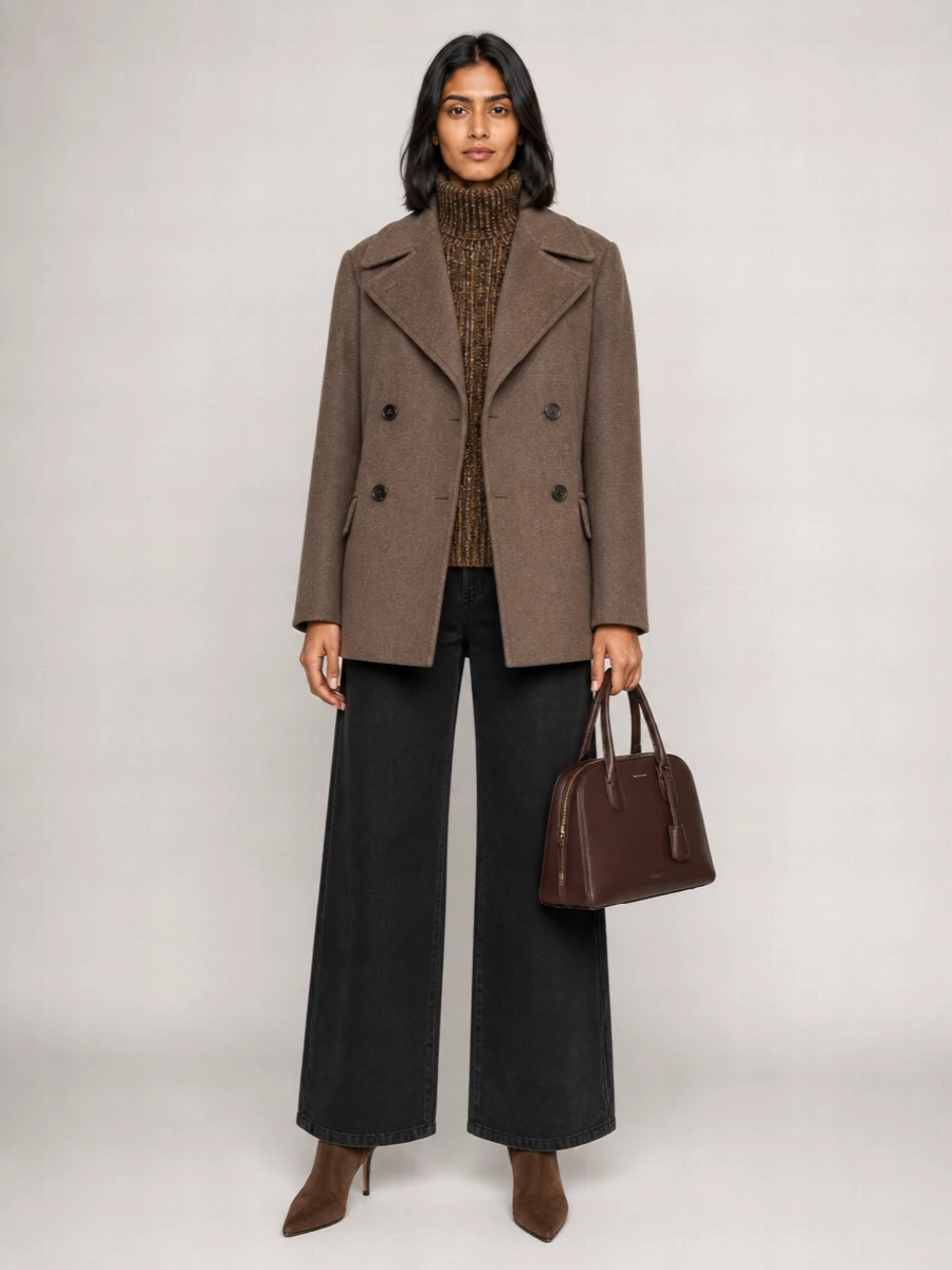 Dries Van Noten Wool Double-Breasted Coat