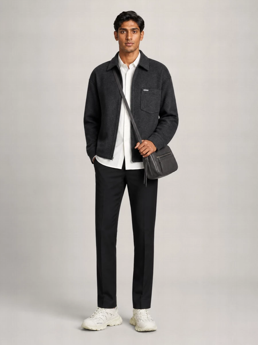 Balenciaga Wool Blend Shirt Jacket