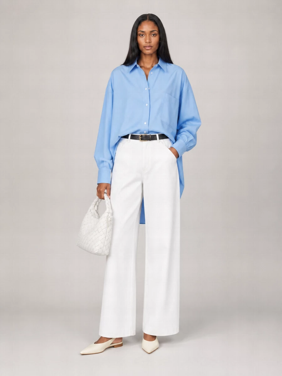 Bottega Veneta Oversized Cotton Shirt