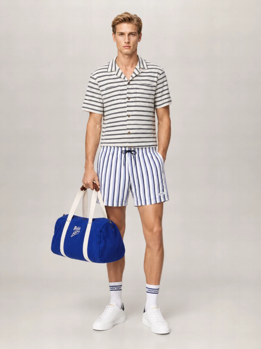 Woolrich Striped Swim Shorts