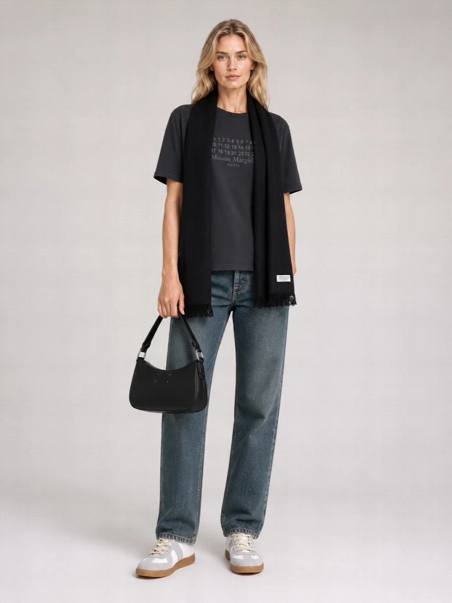 Maison Margiela Cotton Logo-Print Crew-Neck T-Shirt