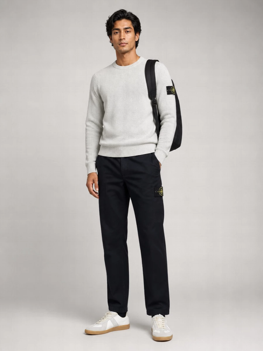 Stone Island Cotton Blend Sweater