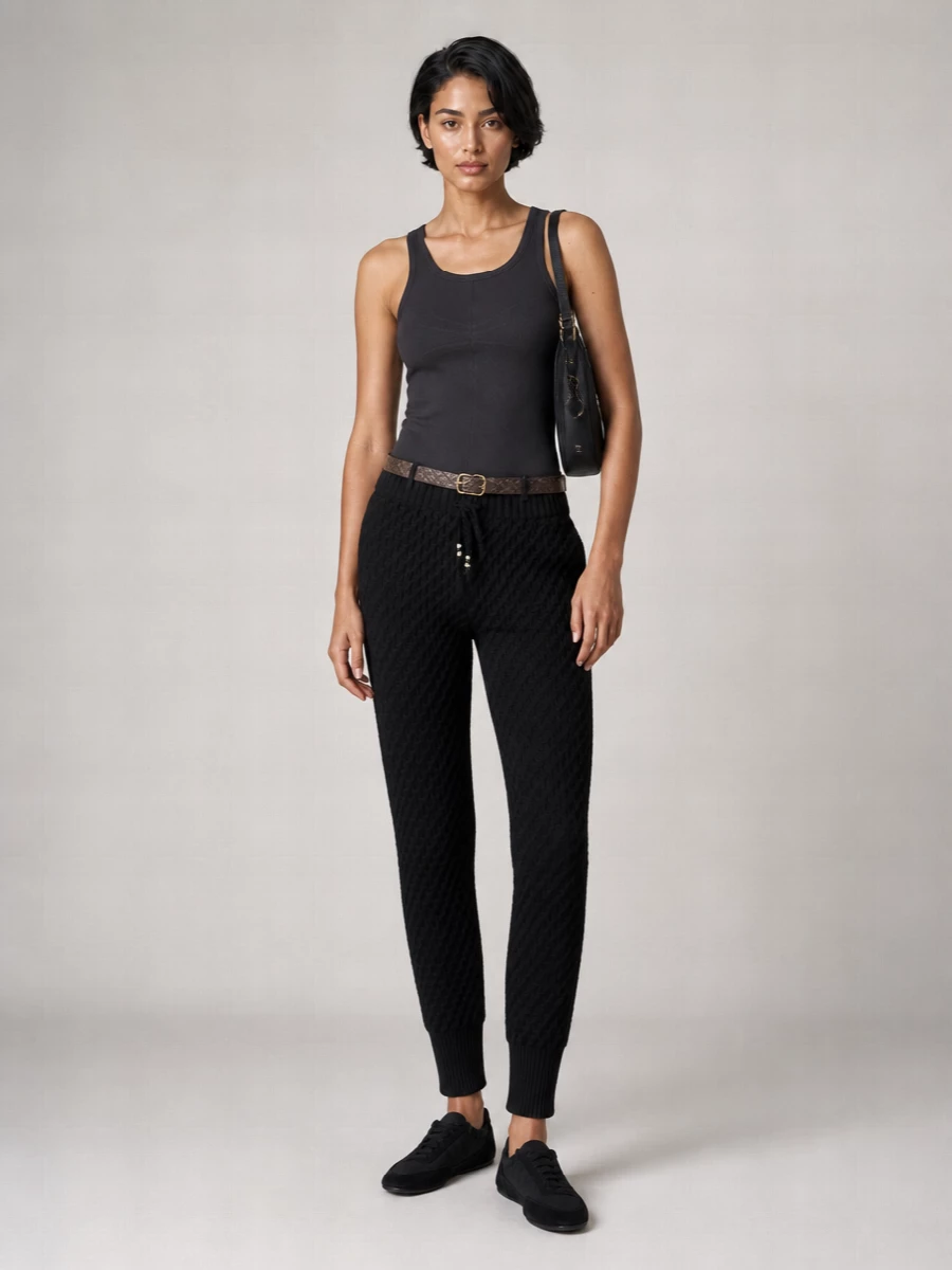 Alanui Knitted Flared Track Pants