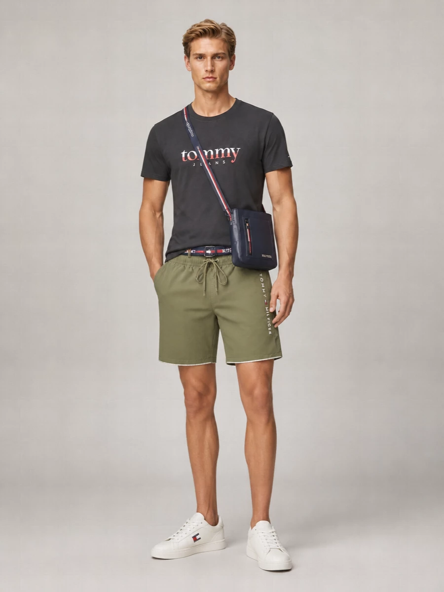 Tommy Hilfiger Leather Low-Top Sneakers