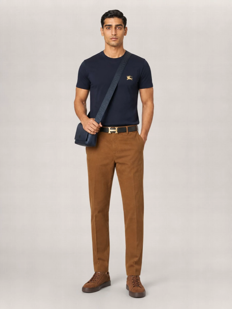 Burberry Cotton Logo-Embroidered Short-Sleeve T-Shirt