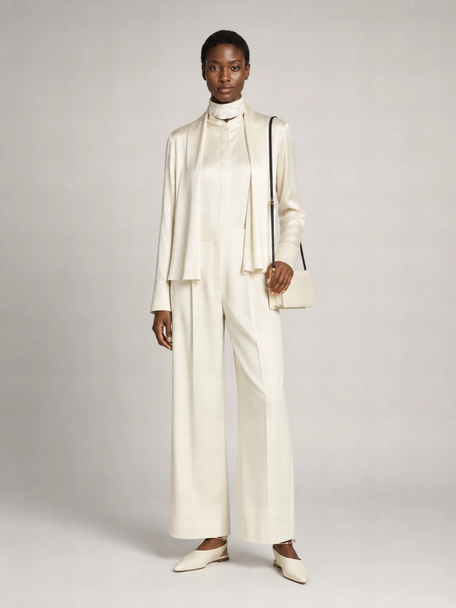 Jil Sander Bow Blouse