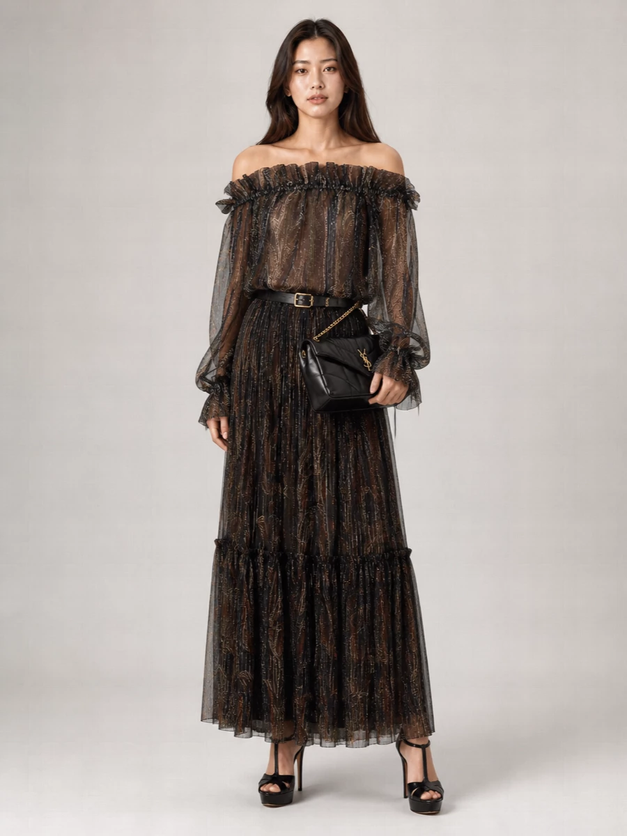 Saint Laurent Loulou Puffer Medium Leather Shoulder Bag
