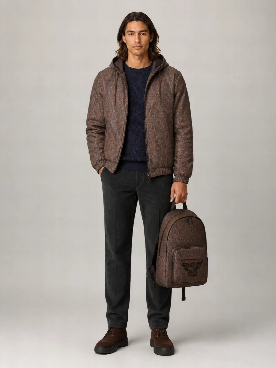 Etro Paisley Hooded Puffer Jacket